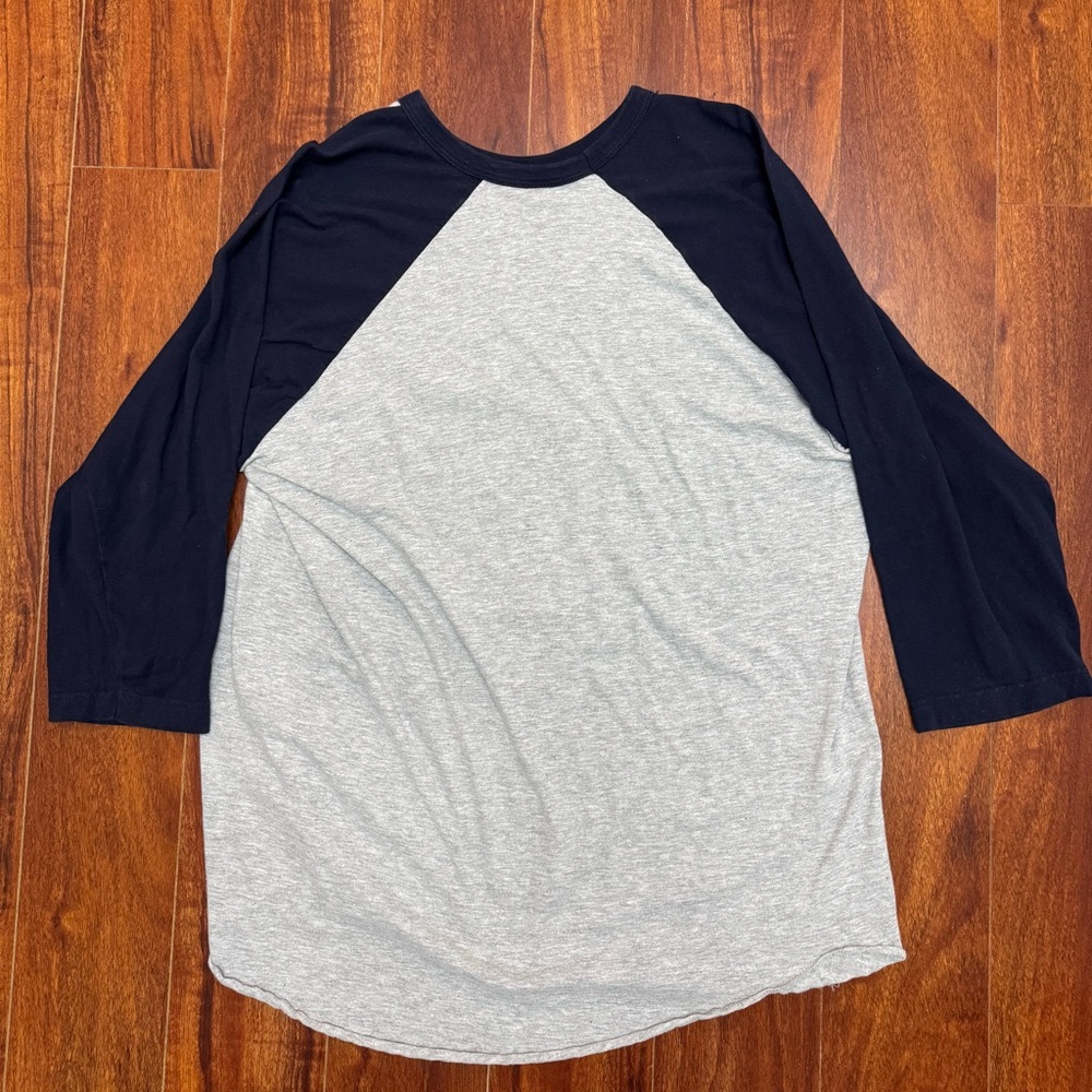 Gray and Black Memphis State Raglan Tee - Picture 4 of 7